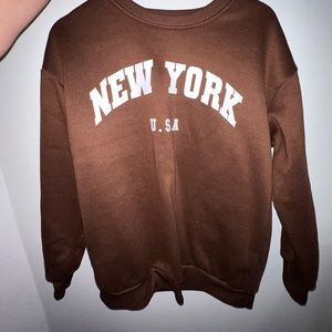 New York Graphic Crewneck Sweater